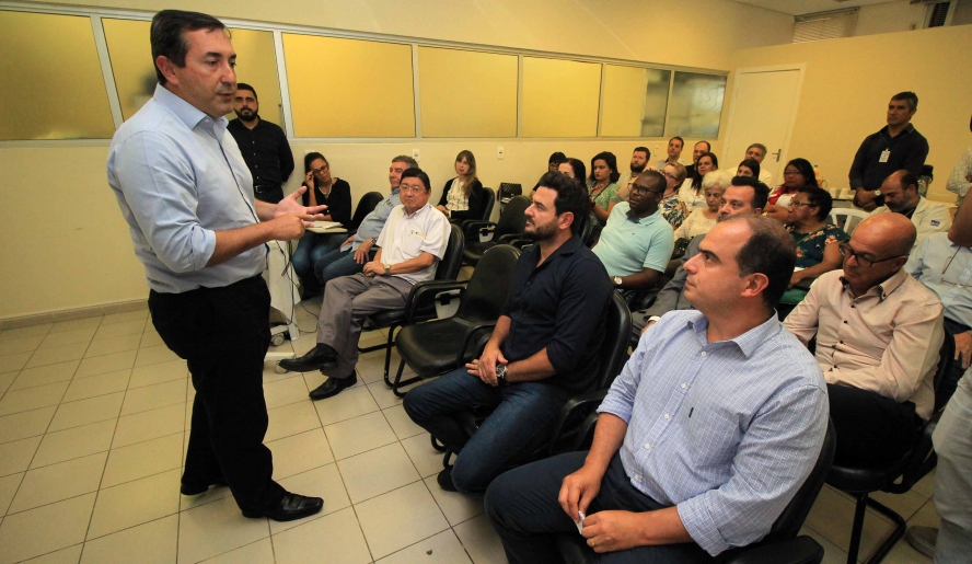 Prefeito Marcus Melo fala sobre taxa de Mortalidade Infantil de Mogi das Cruzes em 2017, que foi de 9,48 (foto: Guilherme Berti/PMMC)