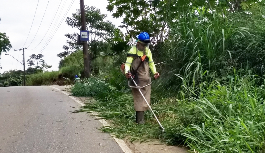 O mutirão de limpeza pública da Prefeitura vai atender neste sábado o Jardim das Bandeiras, núcleo industrial e Vila Nova Aparecida, em Cezar de Souza (Divulgação/ SMSU)