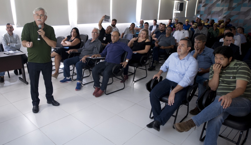 Secretário José Luiz apresentou as ações que serão desenvolvidas no trânsito, transportes e educação para o trânsito durante este ano (Junior Lago/PMMC)