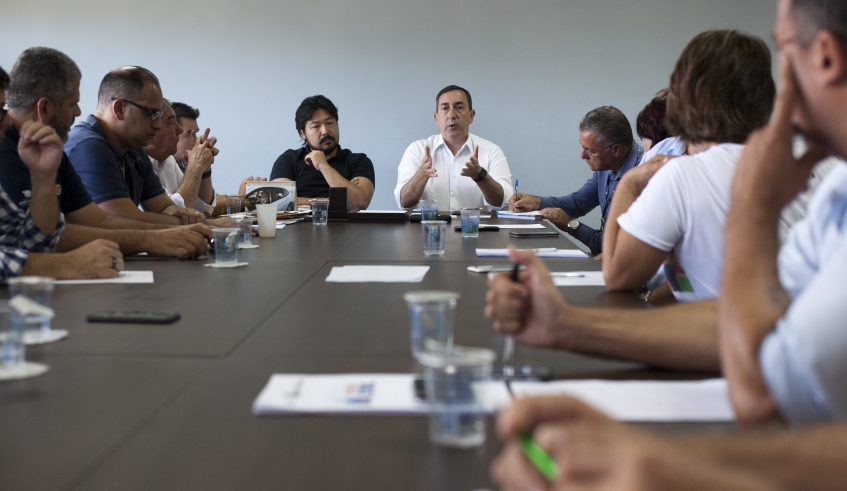 Marcus Melo lembrou que a isenção de tarifa de água por 30 dias e de IPTU visa beneficiar moradores que sofreram prejuízos com as fortes chuvas dos últimos dias (Junior Lago/PMMC)