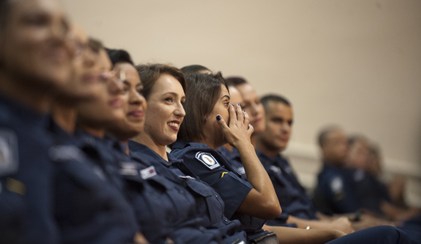 Formatura dos novos Guardas Municipais foi marcado pela emoção e o compromisso de trabalhar por uma cidade cada vez mais segura (Junior Lago/PMMC)