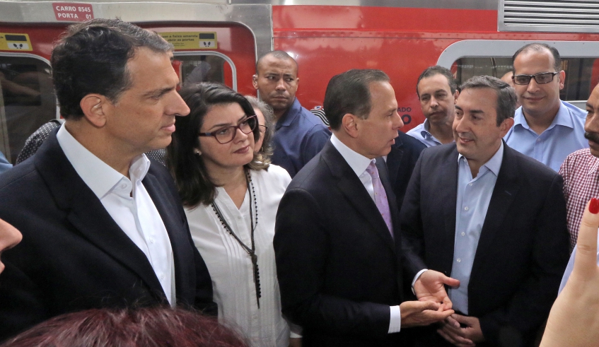 Marcus Melo agradeceu ao governador João Doria e destacou a importância do atendimento do Expresso Leste para os passageiros de Mogi das Cruzes (Ney Sarmento/PMMC)