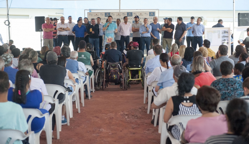 Público compareceu ao evento que marcou o início da construção do CIAS – Complexo Integrado de Atendimento à Saúde (foto: Junior Lago/PMMC)