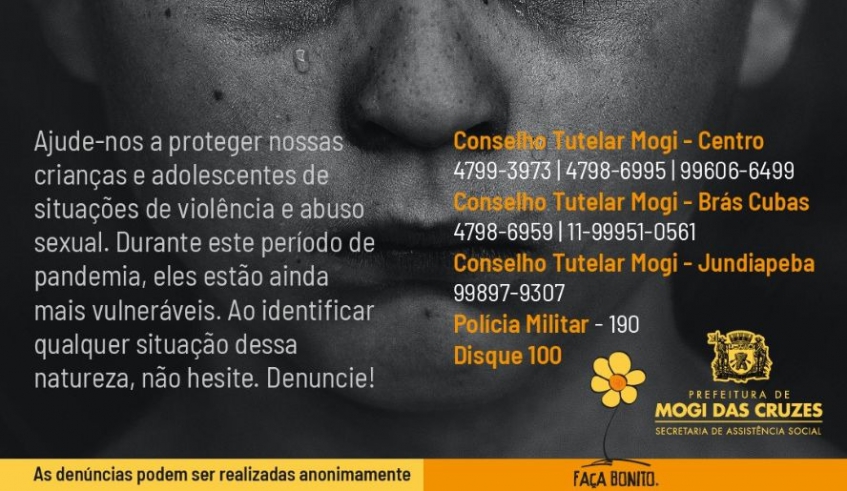 Em alusão ao Dia Nacional do Combate ao Abuso e Exploração contra as Crianças e os Adolescentes, vídeos serão exibidos até esta sexta-feira pelo Facebook da Prefeitura
