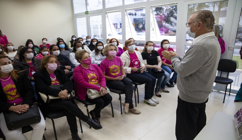 O secretário municipal de Saúde, Zeno Morrone Junior, falou sobre prevenção e a importância do diagnóstico precoce (foto: Pedro Chavedar/PMMC)