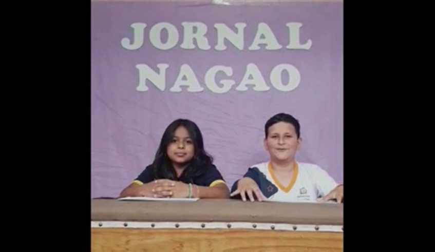 A EM Fujitaro Nagao, no Cocuera, produziu o jornal impresso e um telejornal. A escola recebeu uma moção de aplauso da Câmara Municipal. (Divulgação/PMMC)