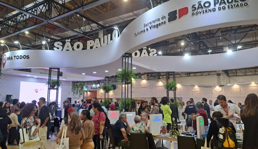 Os atrativos turísticos de Mogi das Cruzes estão sendo expostos no espaço da Secretaria de Turismo e Viagens do Estado de São Paulo durante a World Travel Market (Divulgação)