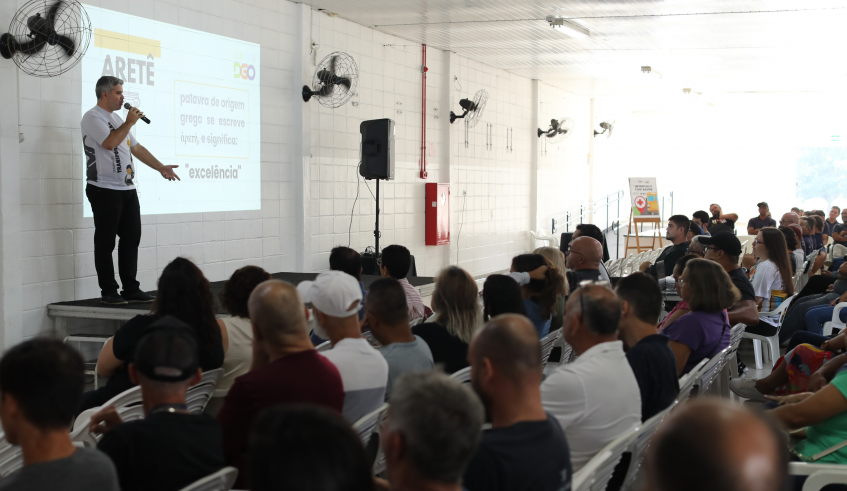 O encontro de formação de condutores e monitores, organizado pelo Departamento de Gestão de Operações (DGO) da Pasta, foi aberto pelo diretor do departamento, João Paulo de Lima. (Warley Kenji/P . . .
