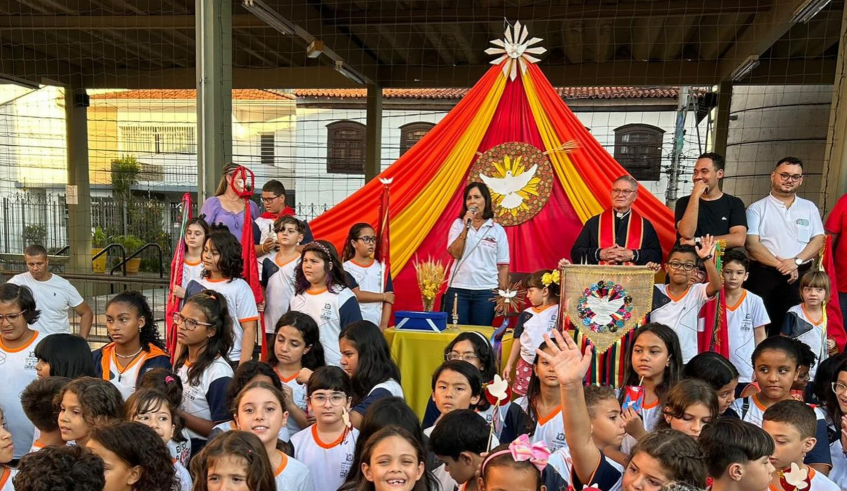 A abertura do subimpério aconteceu no dia 26 de abril, período em que a festa foi tema de atividades em sala de aula. (Divulgação/PMMC)