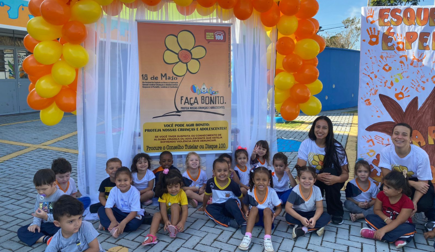 O tema da campanha nas duas unidades da ECEI A Sementinha foi "Esquecer é permitir, Lembrar é combater!”. (Divulgação/PMMC)