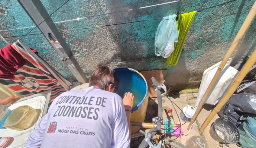 Equipe do Centro de Controle de Zoonoses realiza Avaliação de Densidade Larvária em vários pontos de Mogi (Divulgação - PMMC)