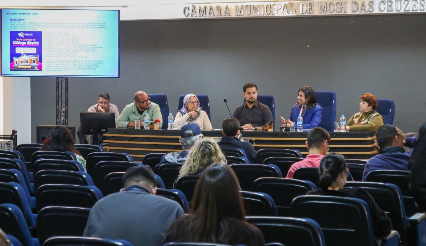 Secretaria de Cultura realizou a prestação de contas de 2024 da pasta e os avanços conquistados neste ano, em audiência pública na Câmara Municipal (Divulgação/PMMC)