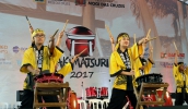 O tradicional taiko foi uma das atrações do evento, que segue neste domingo (02/04) e no próximo final de semana (08 e 09 de abril). (Foto: Ney Sarmento/PMMC)