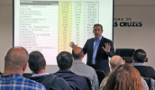 Durante a reunião da Ouvidoria, o prefeito Marcus Melo destacou a importância da prestação de um serviço de qualidade e com eficiência à população (Guilherme Berti/ PMMC)