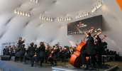 A Orquestra Sinfônica Jovem de Mogi das Cruzes, que é parte dos projetos de educação musical da cidade, se apresentou no Festival de Inverno de Campos do Jordão (Ney Sarmento/ PMMC)