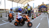 Escola Mirim de Trânsito é um dos destaques das atividades realizadas pelo programa Bairro Feliz, levando orientações para crianças sobre trânsito seguro (Ney Sarmento/PMMC)