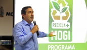 Prefeito Marcus Melo justificou a meta ambiciosa de atingir 20% de coleta seletiva em Mogi lembrando a qualidade do programa Recicla + Mogi (Foto: Guilherme Berti/PMMC)