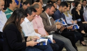 “É um material que traz informações das empresas e da cidade, o que gera novas oportunidades de relacionamento e negócios para Mogi das Cruzes", disse o prefeito Marcus Melo. (Foto: Guilherme Be . . .