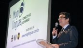 O CEO da Altissia Internacional, Nicolas Louis Boël, agradeceu o título de cidadão mogiano e destacou a importância da parceria entre Mogi das Cruzes e a empresa. (Foto: Ney Sarmento/PMMC)