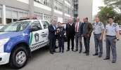 Guarda Municipal recebeu as chaves da viatura que atuará na Patrulha Rural, que começa a operar já nesta semana e ampliará a segurança nos bairros rurais (Ney Sarmento/PMMC)