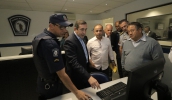 Marcus Melo também visitou a Ciemp, que recentemente recebeu reforma para melhoria das condições de trabalho dos guardas municipais (Ney Sarmento/PMMC)
