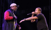 MC Ame, responsável pela Casa do Hip Hop de Mogi das Cruzes, dividiu o palco com o rapper Projota - Foto Ney Sarmento