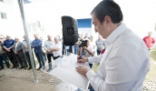 Prefeito Marcus Melo assinou a autorização para abertura da licitação da UPA de Jundiapeba (foto: Junior Lago/PMMC)