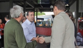 Prefeito Marcus Melo conversou com os representantes da Atlântica Construções, Comércio e Serviços e lembrou que o Terminal Rodoviário receberá melhorias (Guilherme Berti/PMMC)