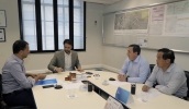 Secretário Baldy informou sobre ampliação do Expresso Leste, em reunião com Marcus Melo, o deputado Bertaiolli e o presidente da Câmara, Sadao Sakai (Ney Sarmento/PMMC)