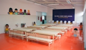 A nova creche tem sete salas, dois berçários, além de áreas pedagógica, administrativa, serviços e de convívio. (Foto: Guilherme Berti/PMMC)