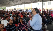O prefeito Marcus Melo lembrou o longo caminho percorrido até a entrega dos empreendimentos e alertou as famílias para o fato de que a venda das unidades é irregular (Ney Sarmento/ PMMC)