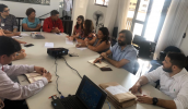 Equipe técnica em visita para troca de informações sobre serviços de Vigilância Socioassistencial (foto: Divulgação/PMMC)