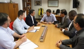 Marcus Melo discutiu com o presidente da CPTM, Pedro Moro, o chamamento público para as estações de Mogi das Cruzes e pediu a inclusão da estação Braz Cubas (Ney Sarmento/PMMC)