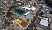 O antigo campo Ouro Verde foi totalmente revitalizado e agora abriga o Complexo Esportivo Osvaldo Fernandes de Morais, com campo, quadra de street, ATI e pista de caminhada (Sidney Lemes/ CMMC)