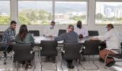 Anúncio de que não haverá aumento no sistema de transporte coletivo foi feito após reunião entre o prefeito Caio Cunha e representantes das empresas (Divulgação/PMMC)