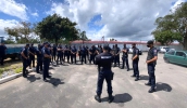 O treinamento realizado nesta semana teve a participação de 30 guardas municipais e foi dividido em orientações teóricas e práticas da atuação da Romu (Divulgação)