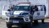 Durante o treinamento, foram abordados situações táticas e técnicas do trabalho da Romu da Guarda Municipal, como a abordagem a pessoas suspeitas (Divulgação)