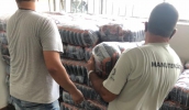 Assistência Social entrega mais 3 toneladas de alimentos, desta vez pacotes de feijão, a públicos atendidos por organizações sociais que ofertam proteção social