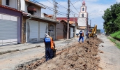 Obras no Jardim São Pedro incluíram interligação de redes de abastecimento, divisão em zonas de pressão e instalação de equipamentos para controle de vazão (Foto: Semae)