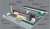 Planta de creche municipal mostra ferramentas que contribuem com a preservação ambiental, como muro verde, sistema fotovoltaico e reservatório de águas pluviais (Divulgação/PMMC)