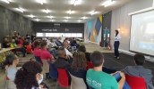 Vice-prefeita Priscila Yamagami destacou a importância do Programa de Incubação para a consolidação do modelo de GovTechs e para o desenvolvimento sustentável da cidade (Divulgação)