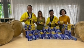 Nos primeiros dois dias de Akimatsuri, as pessoas contribuíram com a doação de 356 caixas de BIS e neste final de semana de festa as doações ainda podem ser feitas