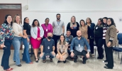 Para os novos diretores, a equipe de Supervisão de Ensino apresentou as dimensões do trabalho do gestor nas escolas municipais. (Divulgação/PMMC)