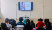 A EM Profª Apparecida Ferreira Cursino, no Jardim Universo, realizou atividades com livro animado e desenho. (Divulgação/PMMC)