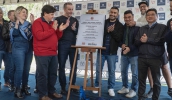 A pista de pump track no Parque Botyra Camorim Gatti, fruto de um convênio com o Estado, por meio do Programa Município de Interesse Turístico, foi entregue neste sábado