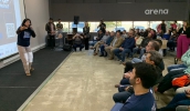 Vice-prefeita Priscila Yamagami Kähler pediu que os mogianos divulguem os cursos, informando amigos que procuram oportunidades de trabalho (Pedro Chavedar/PMMC)