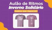 O Aulão de Dança será realizado nesta sexta-feira (03/06). Inscrições para troca por camiseta já se encerraram, mas as pessoas podem participar e fazer doações