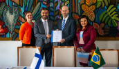 O prefeito Caio Cunha assinou nesta quarta-feira (15/06) um Memorando de Entendimento com o governo da Finlândia para promover, de forma colaborativa, o desenvolvimento educacional de Mogi das Cruzes. . . .