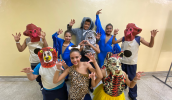Os alunos da EM Benedito Laporte se destacaram nas apresentações de sábado (24/06) do festival. (Divulgação/PMMC)