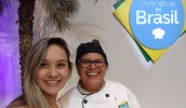 Em Brasília, tia Gê foi acompanhada pela nutricionista do Departamento de Alimentação Escolar (DAE) da Secretaria de Educação de Mogi das Cruzes, Bruna Mariana Braga. (Divulgação/PMMC)